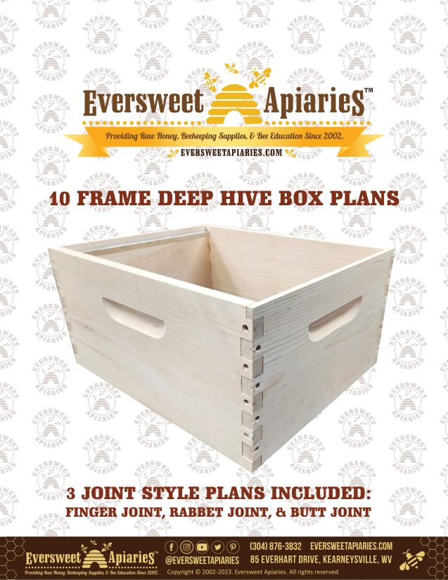 10 Frame Deep Hive Box Plans